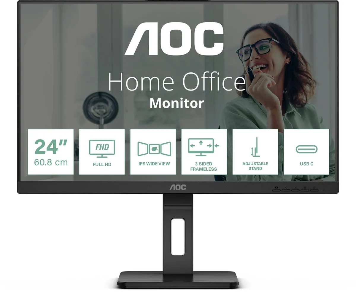 AOC 24P3CV Full HD USB-C Monitor 24 inch