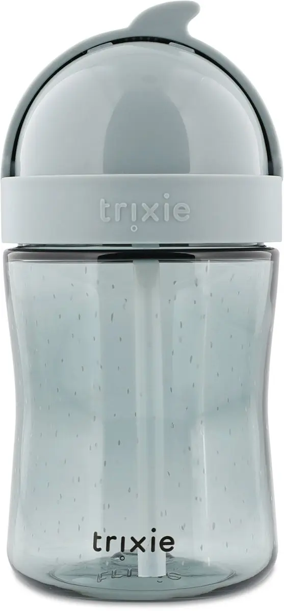 Trixie Mr. Shark Rietjesbeker 300ml - Blauw-Grijs