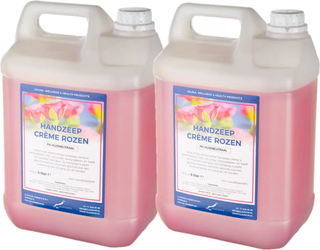 Splashbox Cosmetics Handzeep Crème Rozen 10L