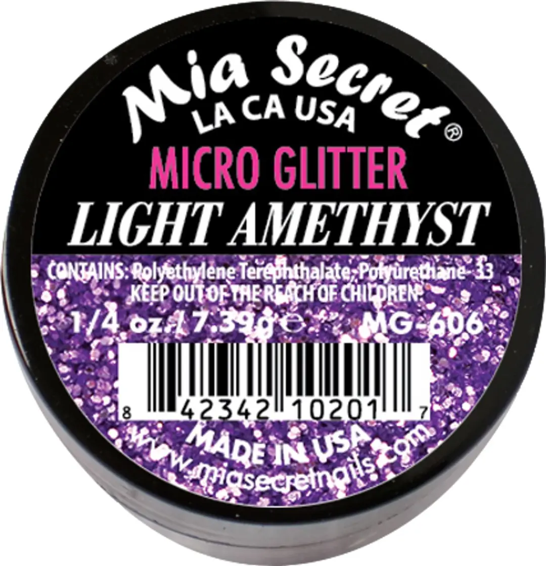 Mia Secret Micro Glitter Acrylpoeder Light Amethyst