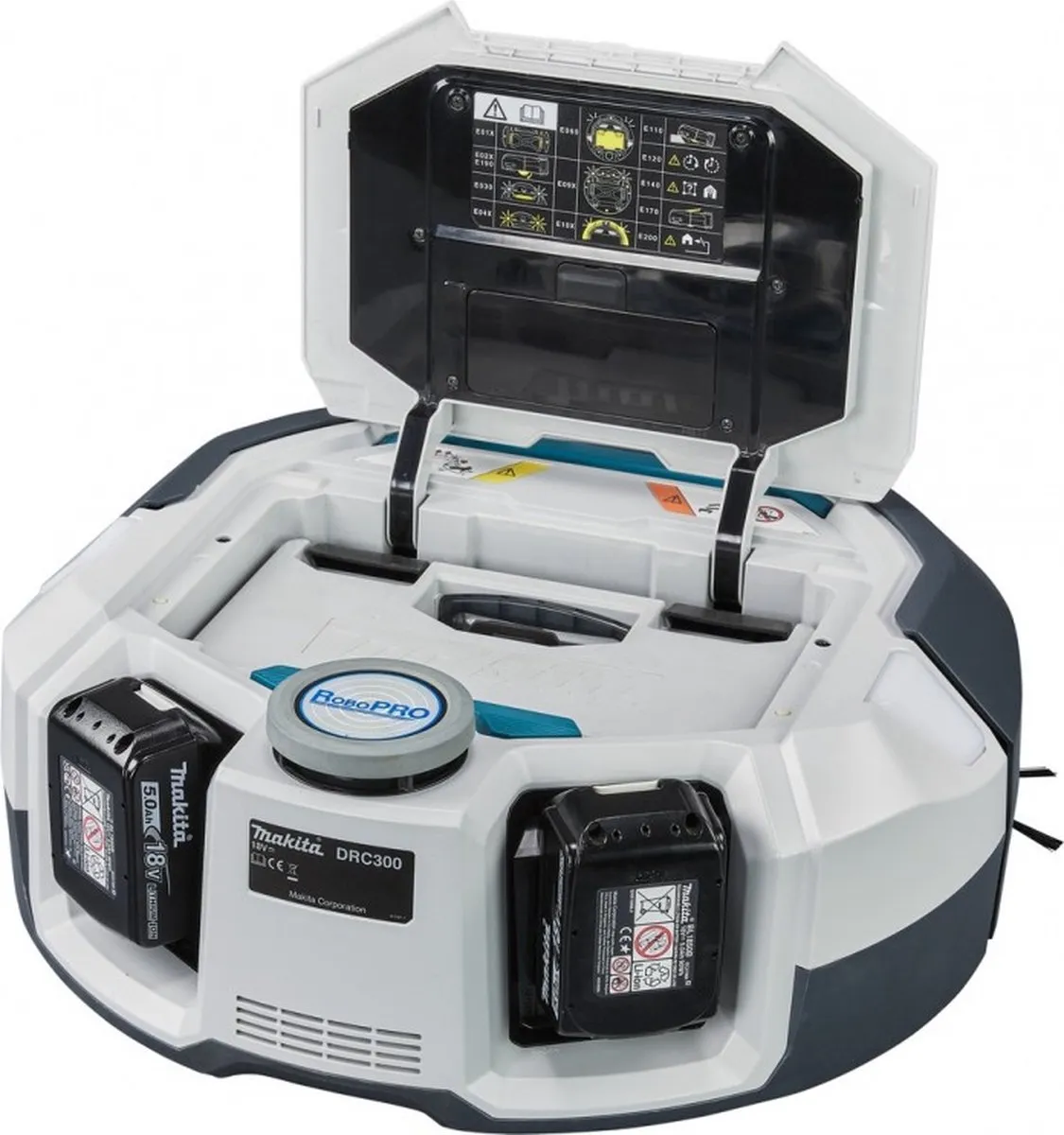 Makita DRC300Z Accu Robotstofzuiger 18V - Grijs/Wit