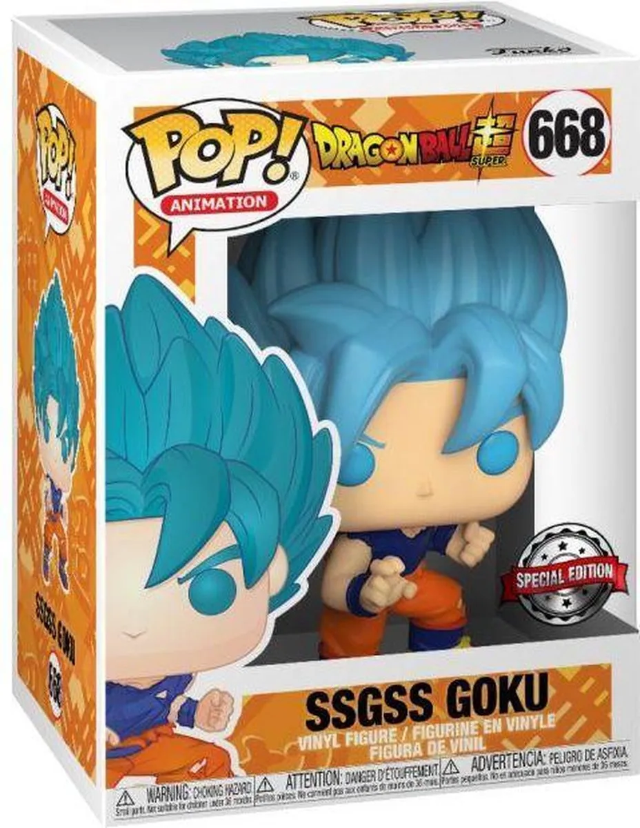 Funko Pop SSGSS Goku Dragon Ball Z Special Edition - Blauw