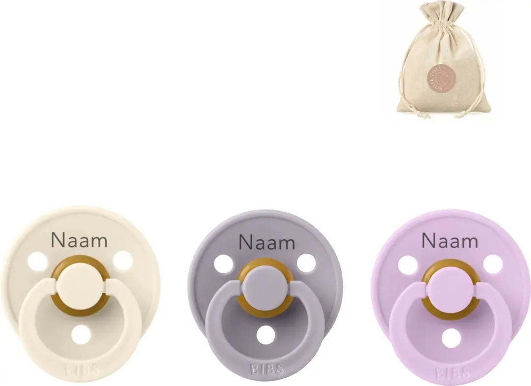 BIBS T2 Fopspenen met naam