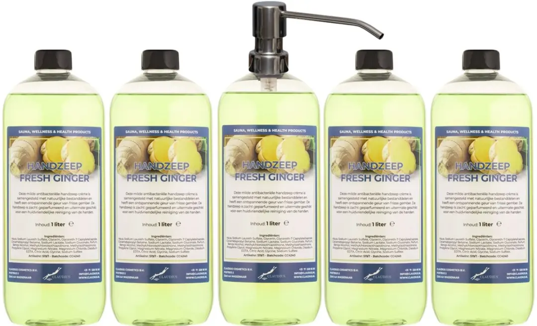 Splashbox Cosmetics Handzeep Fresh Ginger 1L