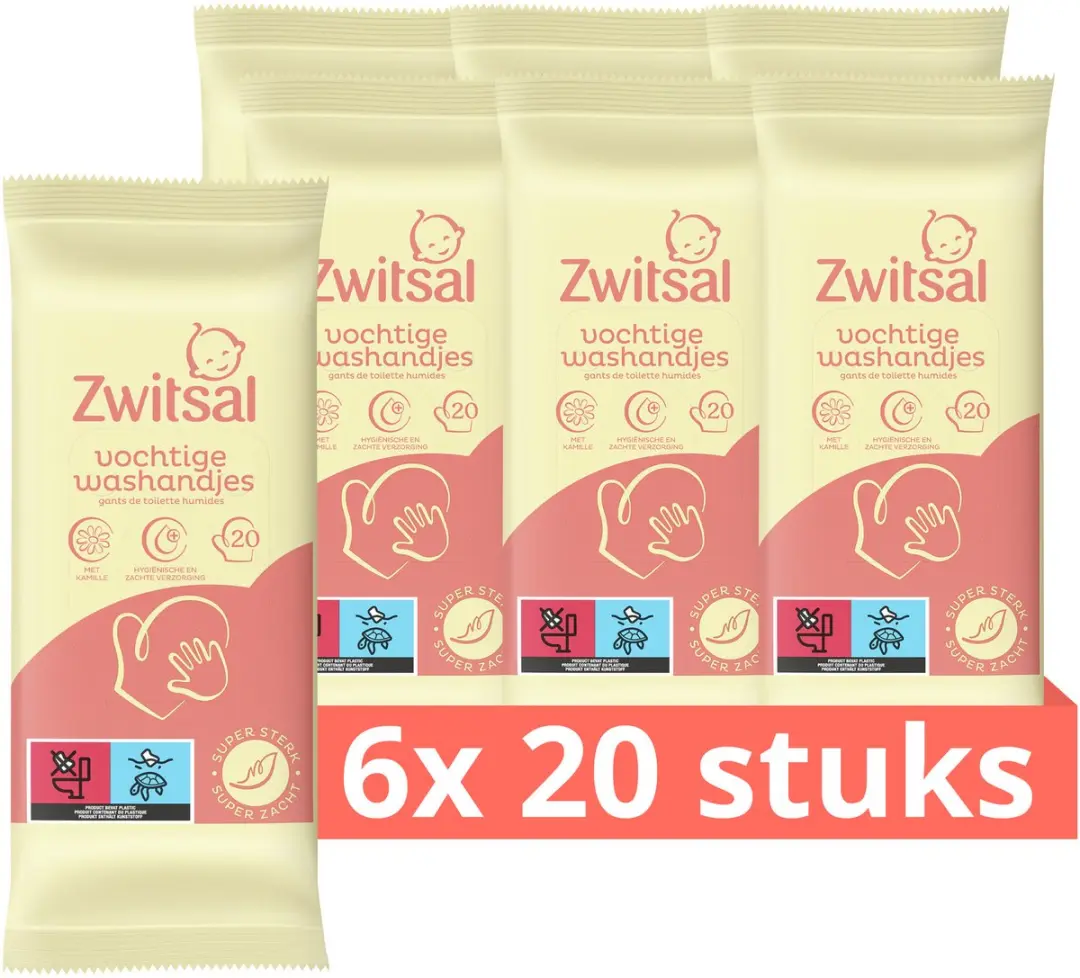 Zwitsal Goedemorgen Vochtige Washandjes