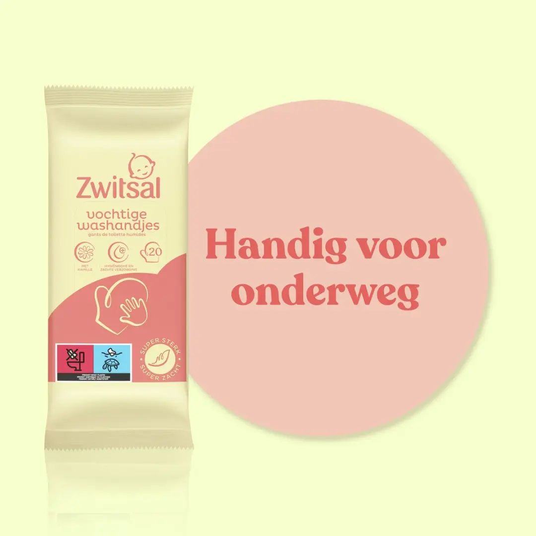 Zwitsal Goedemorgen Vochtige Washandjes - 120 Stuks