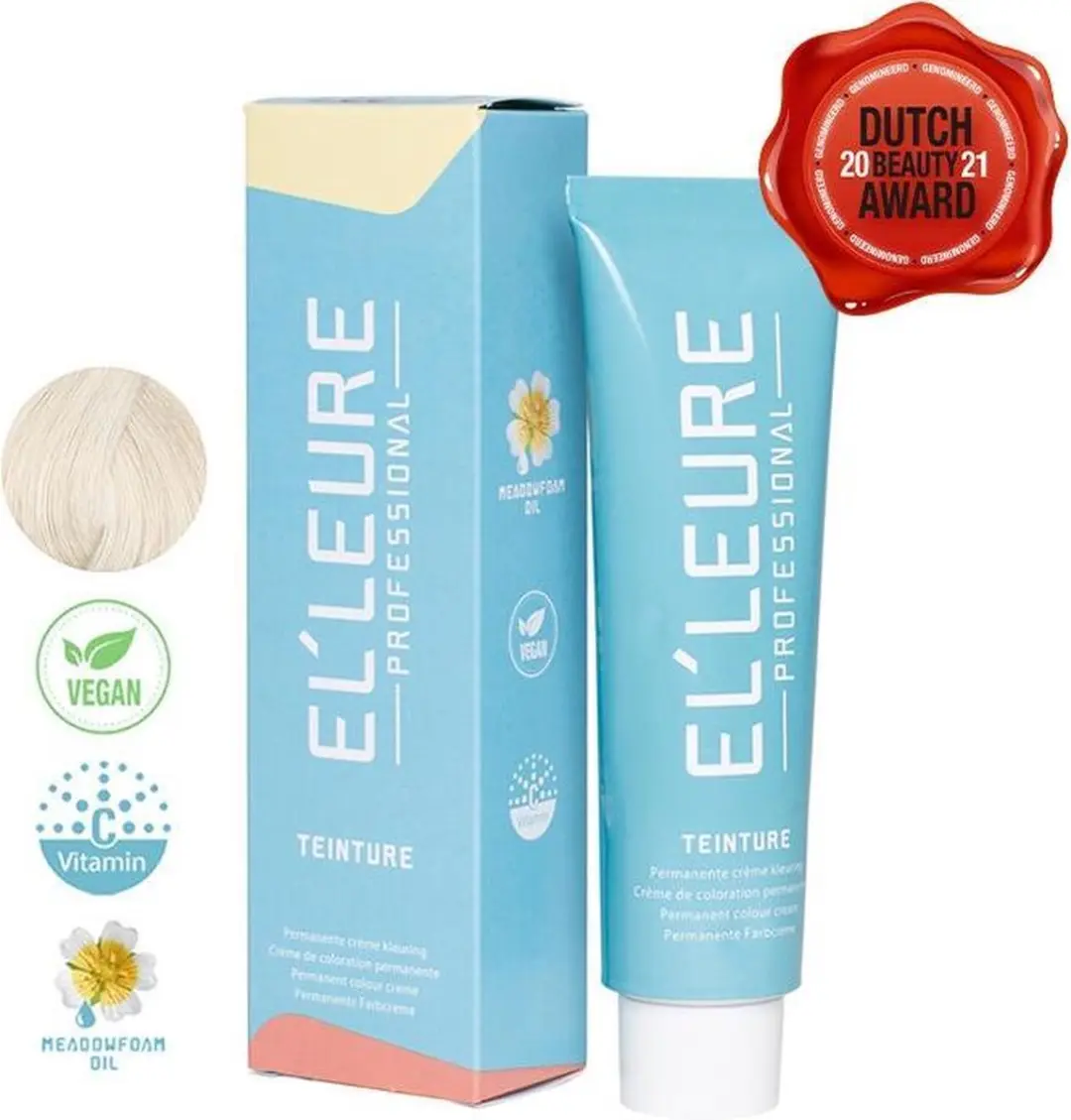 Elleure Haarverf Teinture 100.10 Zeer Licht Asblond 100ml