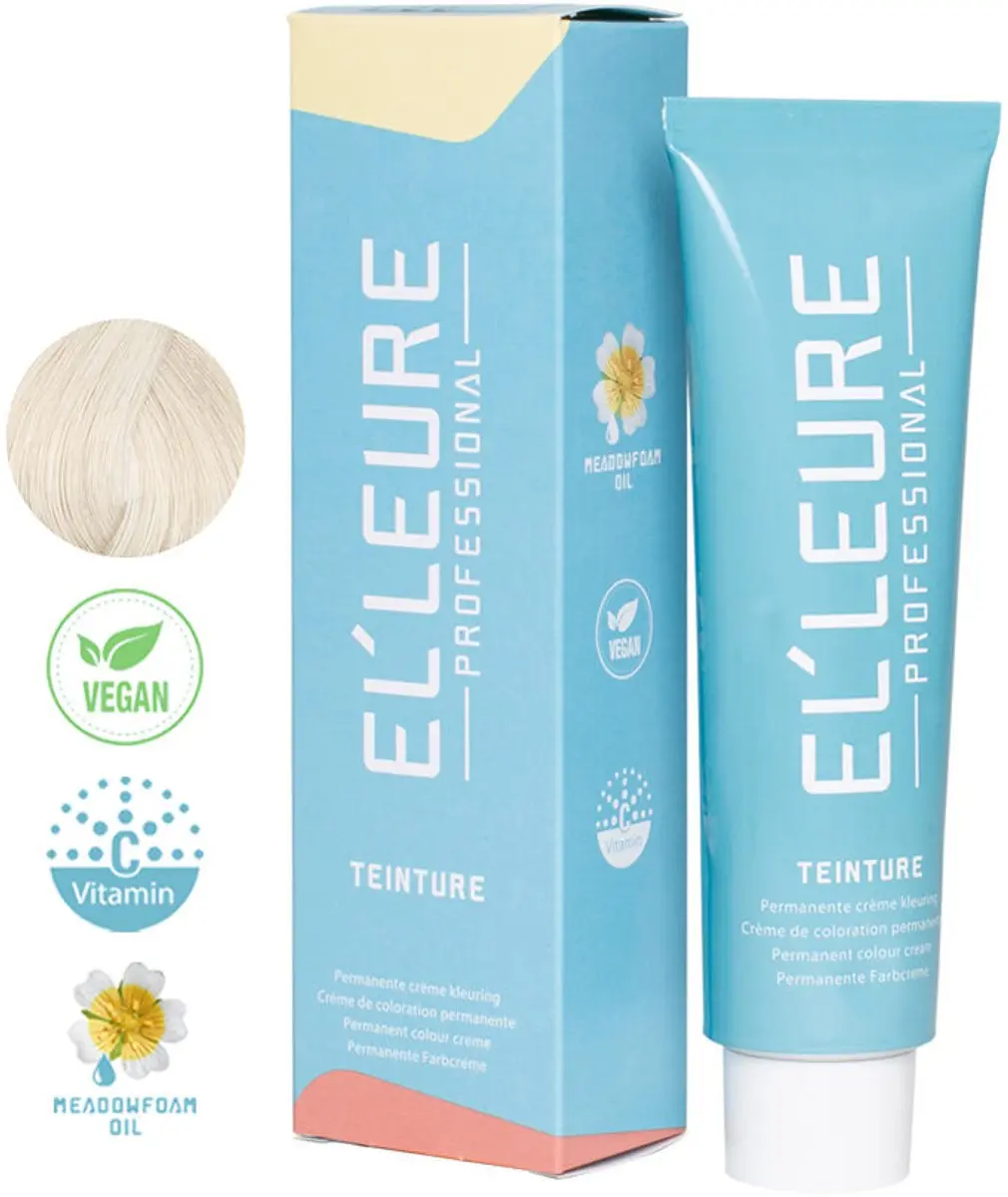 Elleure Haarverf Teinture 100.10 Zeer Licht Asblond 100ml