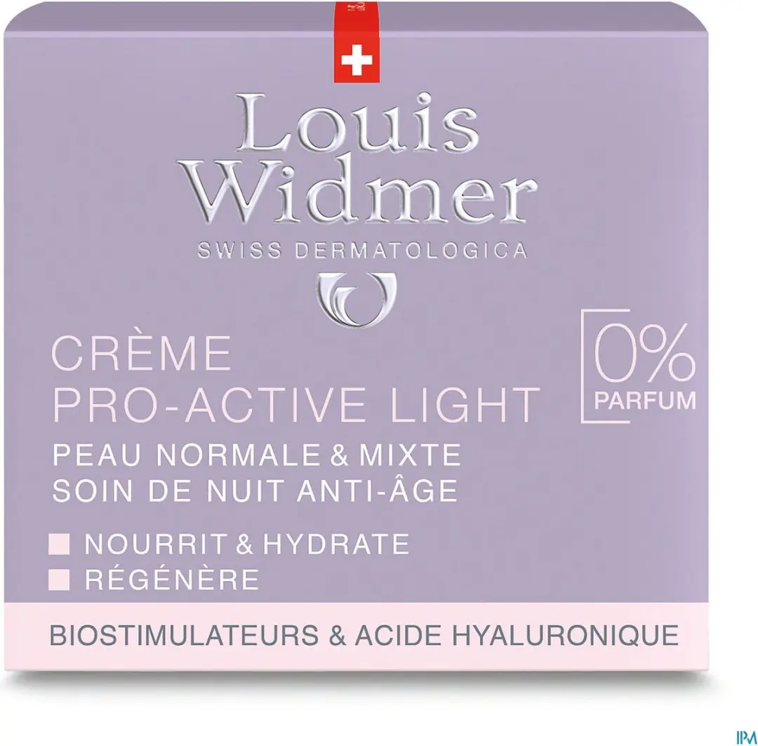 Louis Widmer Nacht Cr Pro-active Light N/parf Pot 50ml