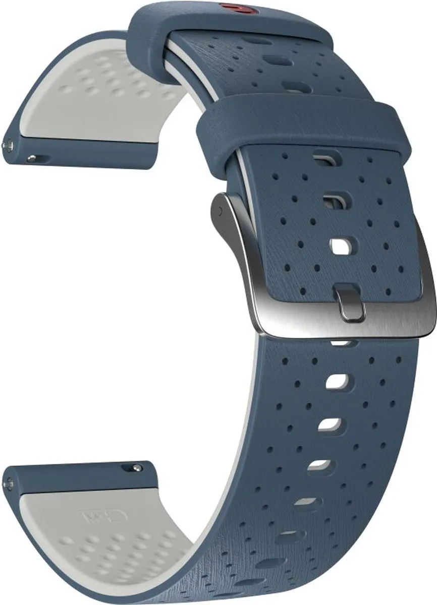 Polar Silicone Horlogeband 22mm - Blauw/Grijs - S-M/L