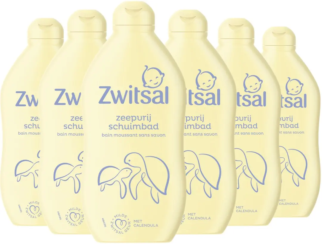 Zwitsal Schuimbad Baby 6x400ml