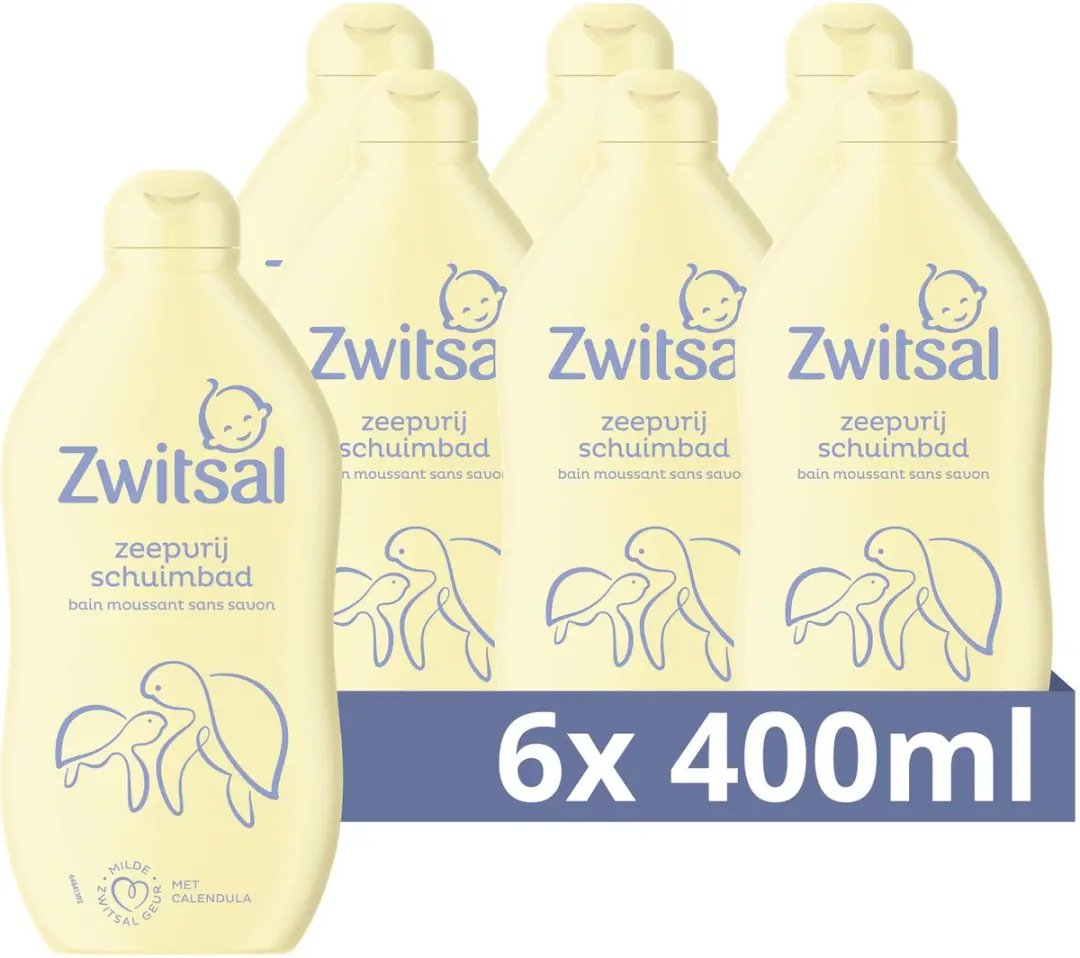 Zwitsal Schuimbad Baby 6x400ml