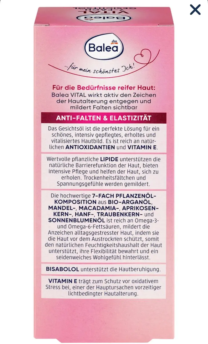 Balea Gezichtsolie Vital 7in1 30ml