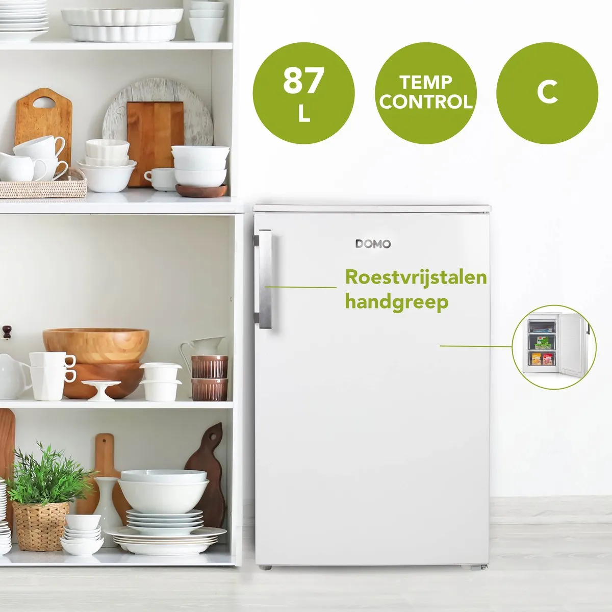 Domo DO1072DV Diepvriezer 87L - Wit