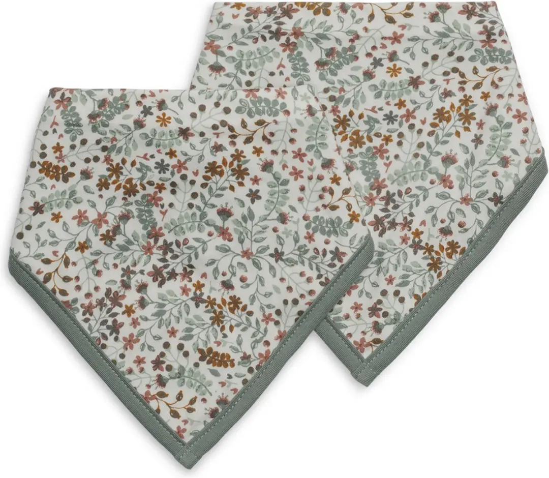 Jollein Slab Bandana Bloom Katoen - 2 Stuks - 24,5 cm - Multicolor
