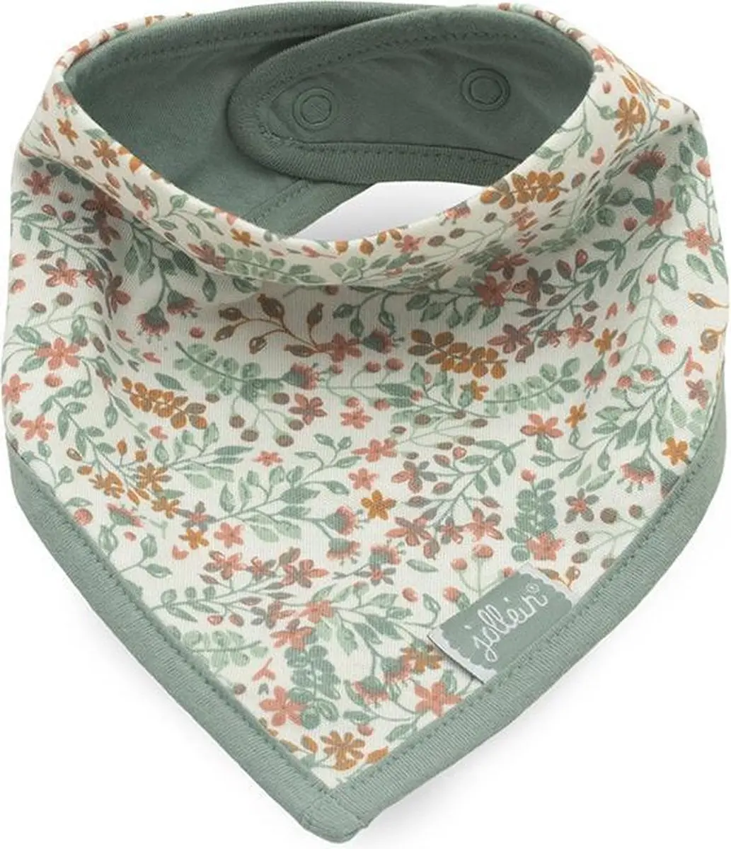 Jollein Slab Bandana Bloom Katoen - 2 Stuks - 24,5 cm - Multicolor