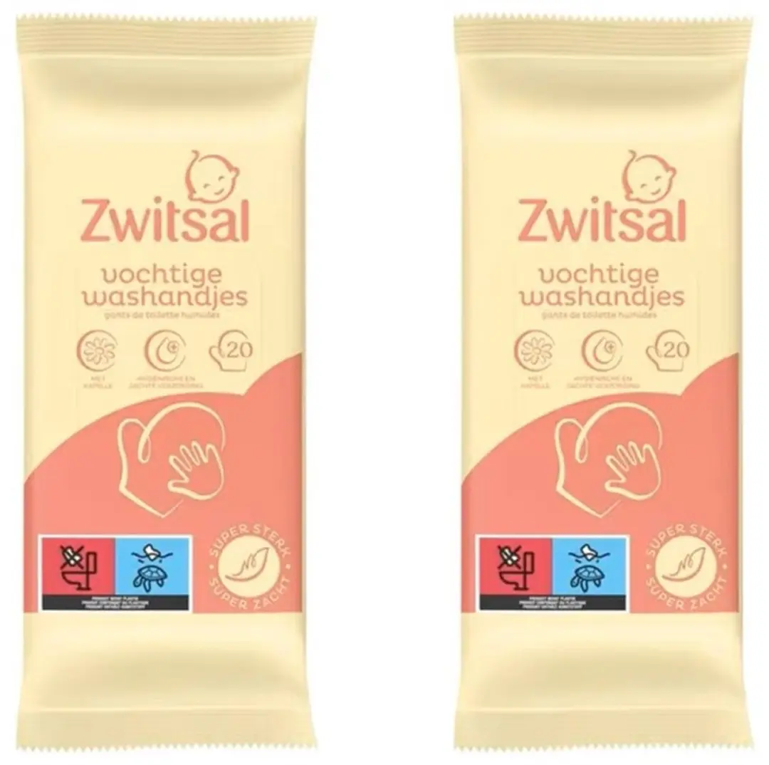 Zwitsal Goedemorgen Vochtige Washandjes 40 Stuks