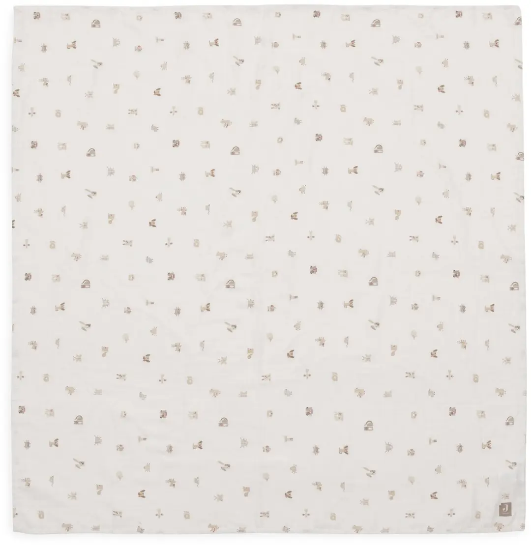 Jollein Hydrofiele Doek Large 115x115cm Animal Friends - 2 Stuks