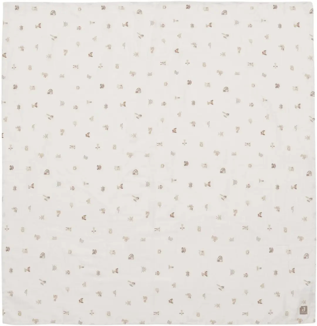 Jollein Hydrofiele Doek Large 115x115cm Animal Friends - 2 Stuks