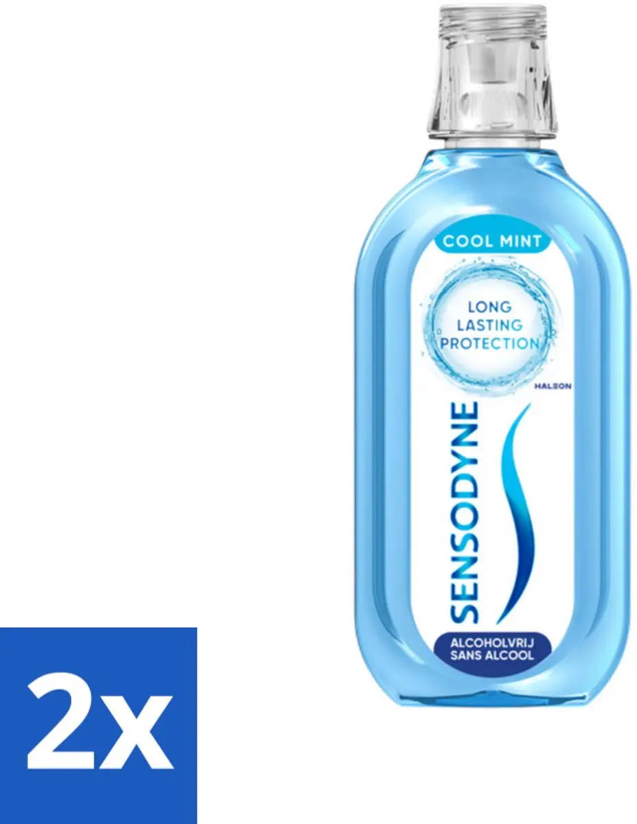 Sensodyne Mondwater Fresh & Cool 500ml - 2 Stuks
