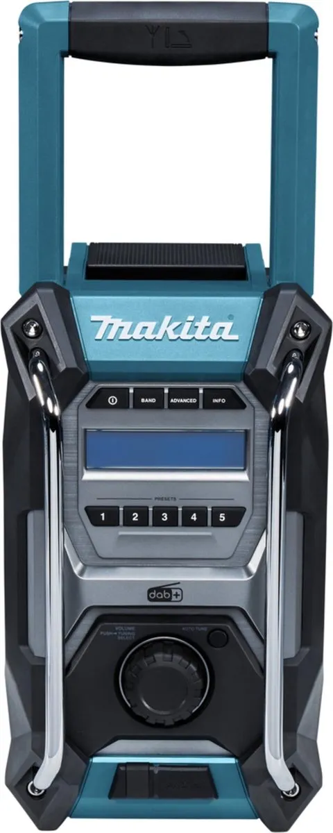Makita MR003GZ Bouwradio FM DAB/DAB+ - 10W - Zwart/Turquoise