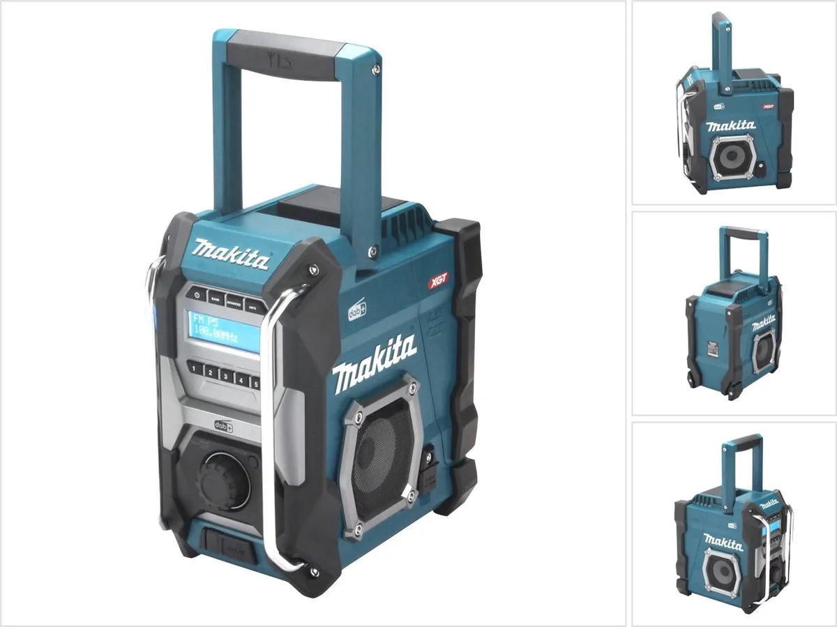 Makita MR003GZ Bouwradio FM DAB/DAB+ - 10W - Zwart/Turquoise