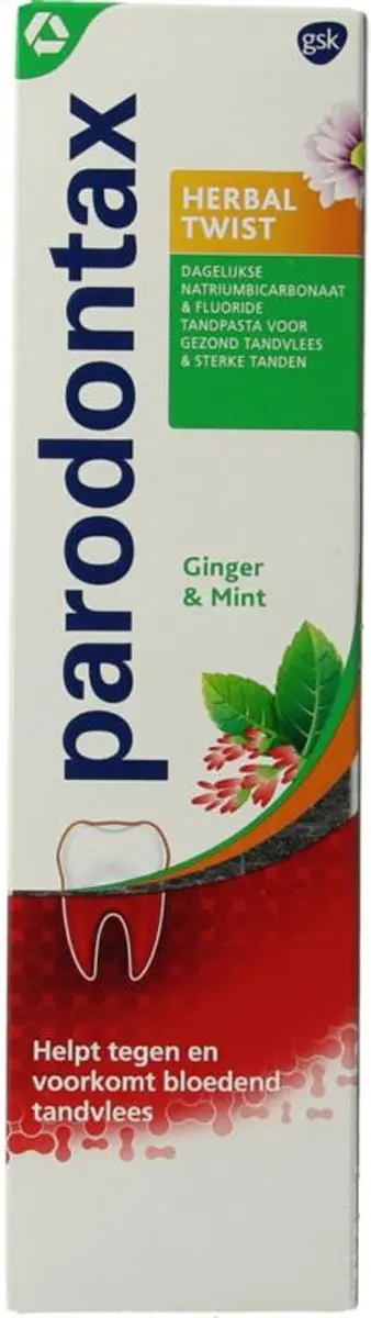 Parodontax Tandpasta Herbal Twist Ginger & Mint 75ml