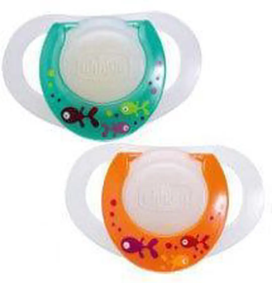 Chicco PhysioRing Lumi Silicone 0m+ - 2 Stuks - Multi