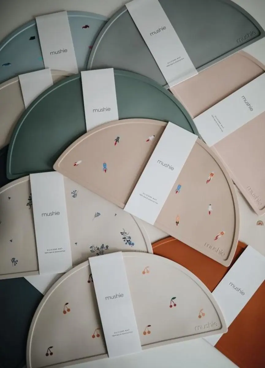 Mushie Siliconen Placemats Dried Thyme - Ø41cm