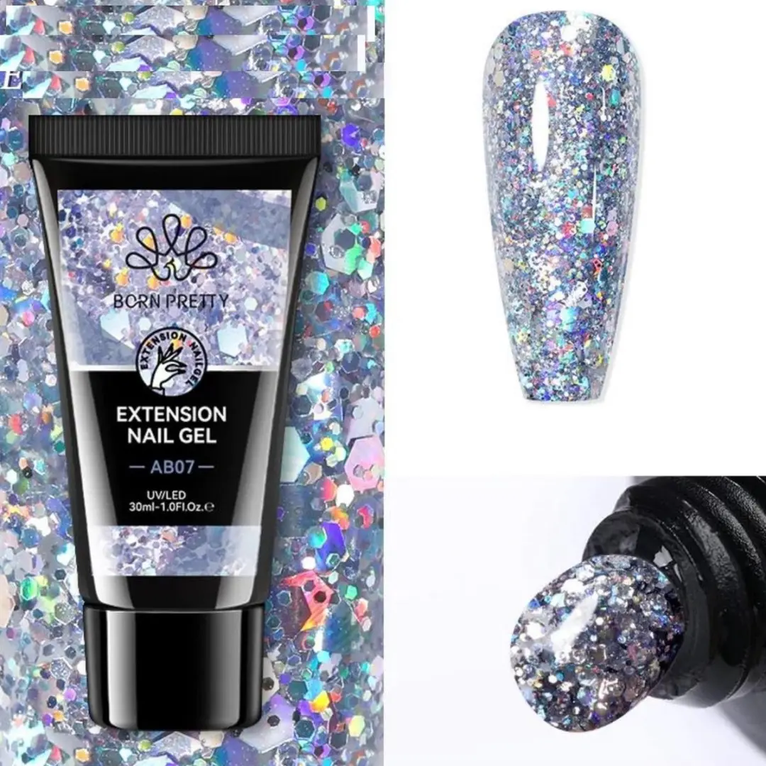 Born Pretty Polygel Glitter Nude G05 30ml