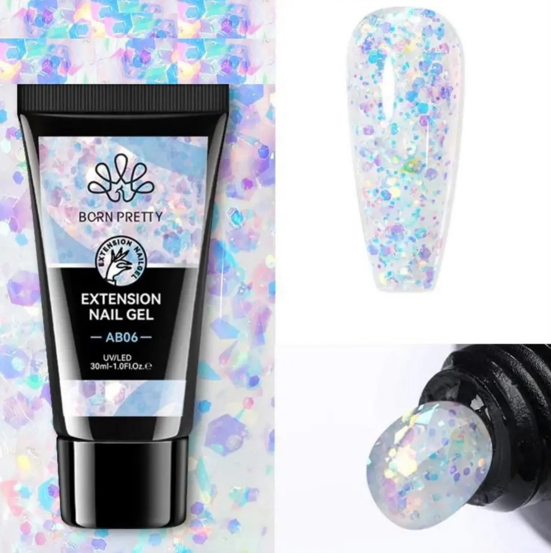 Born Pretty Polygel Glitter Nude G05 30ml
