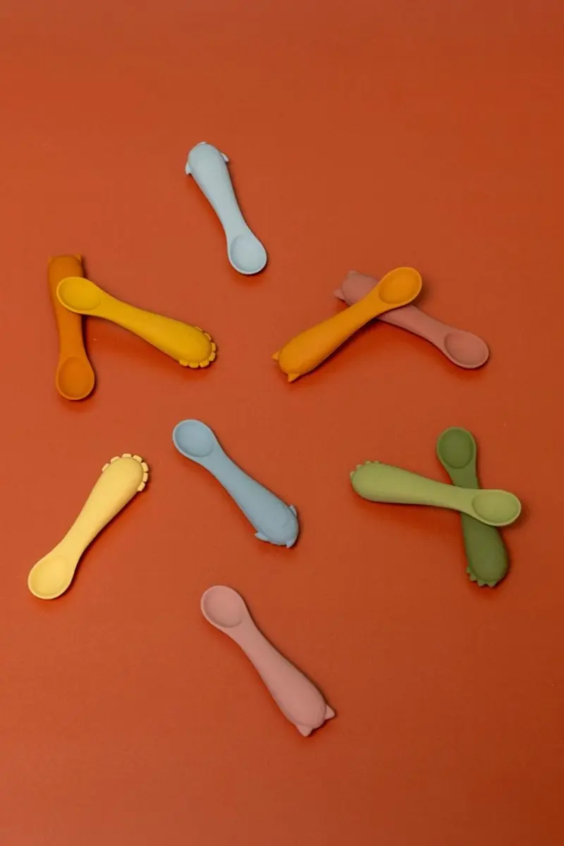 Trixie Baby Lepers Siliconen Set Mr. Shark - Blauw/Grijs