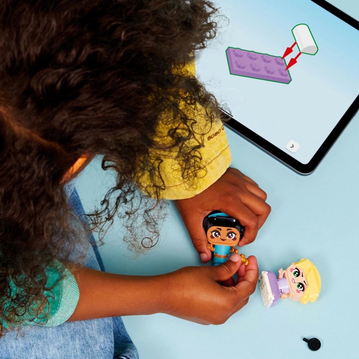 LEGO Disney Princess mini prinsessen Jasmin en Rapunzel bouwset.