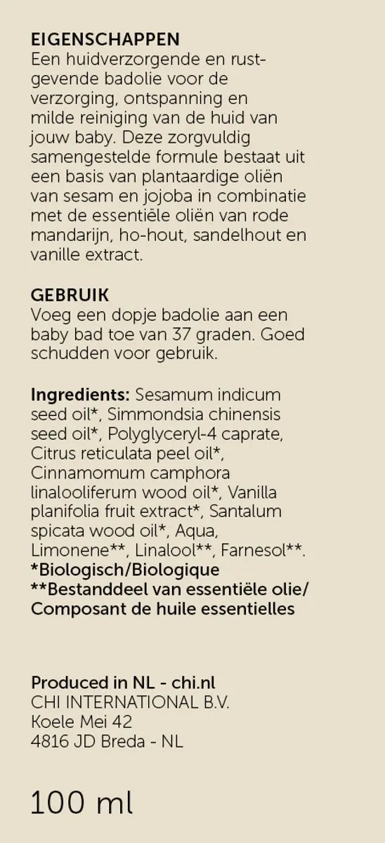 Chi Natural Life Baby Chi Badolie 100ml