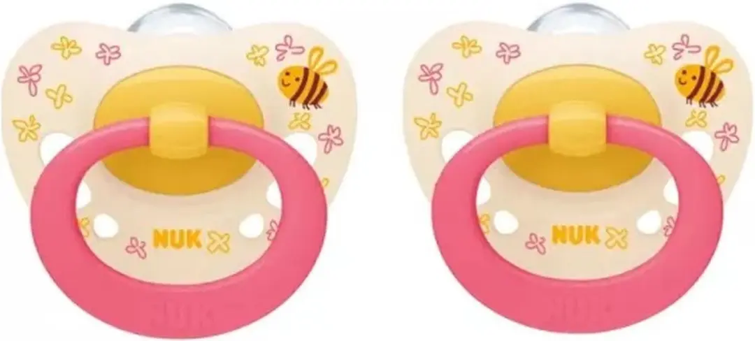 NUK Classic Bee Siliconen Fopspenen 2 Stuks