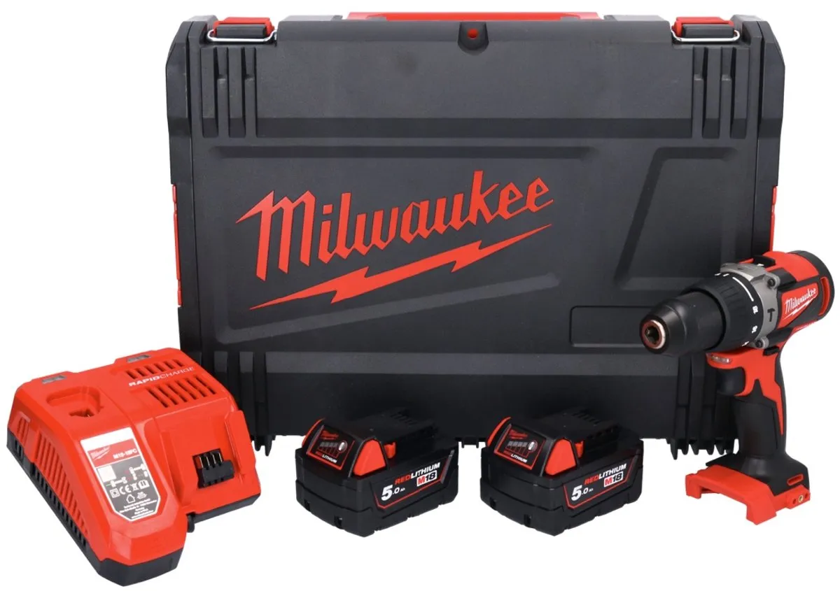 Milwaukee M18 BLPD2-502X Klop-/Schroefboormachine 18V - 2x 5.0Ah