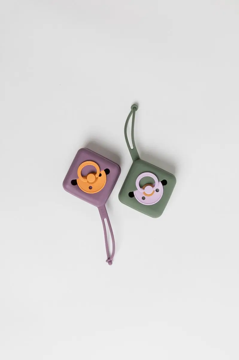 BIBS Fopspeenhouder Siliconen - Mauve