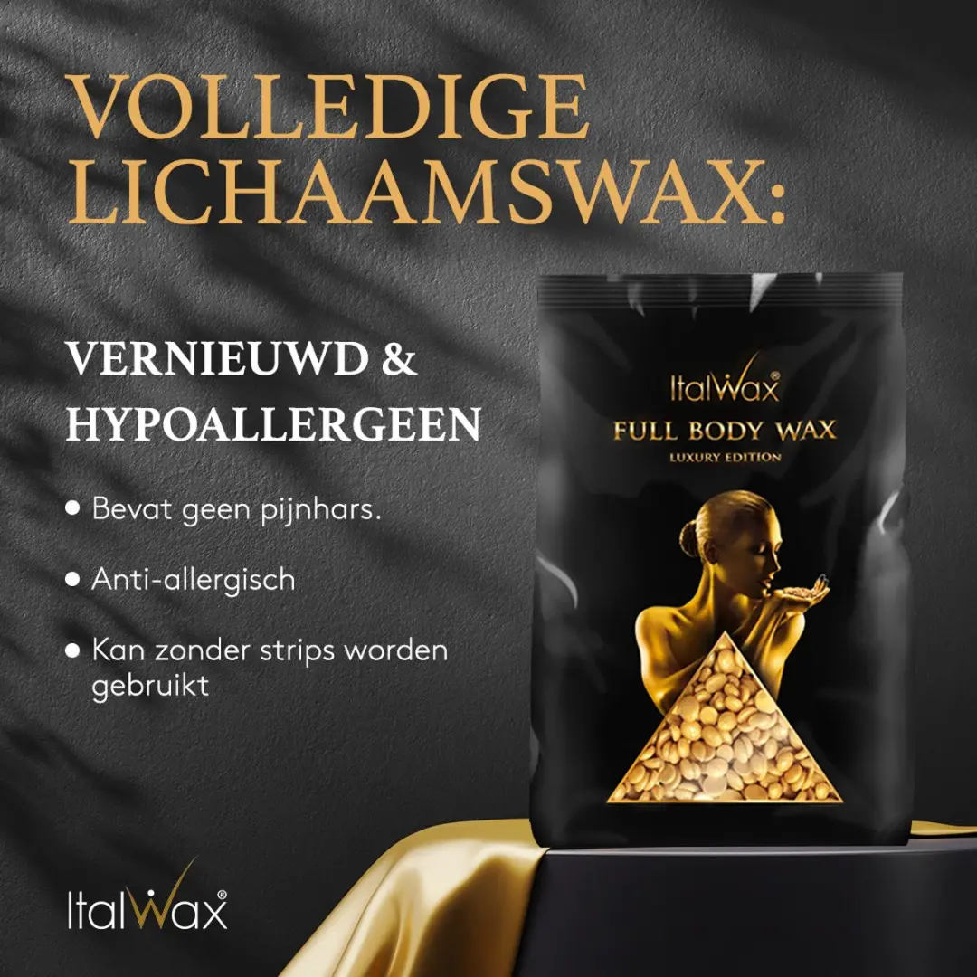 Italwax Luxe Film Wax Gold Hardwaxbonen 1kg