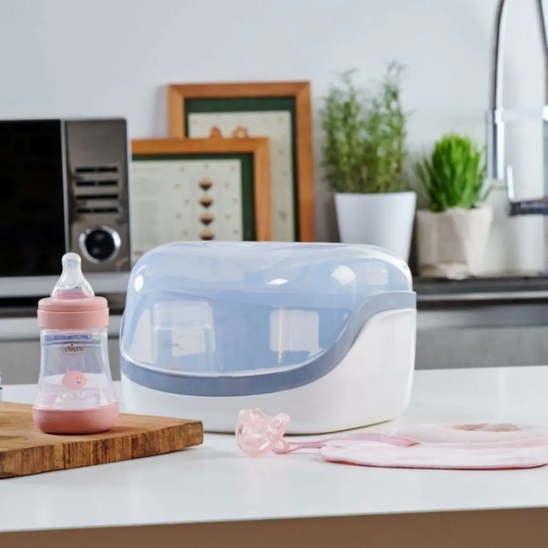 Chicco Magnetronsterilisator - Wit met blauw