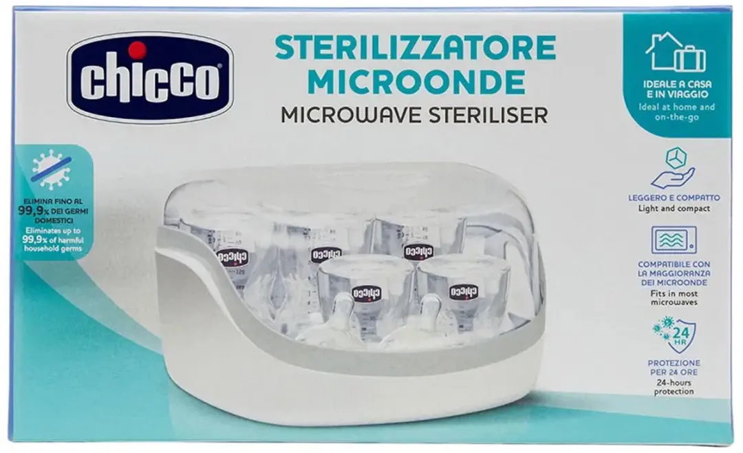 Chicco Magnetronsterilisator - Wit met blauw
