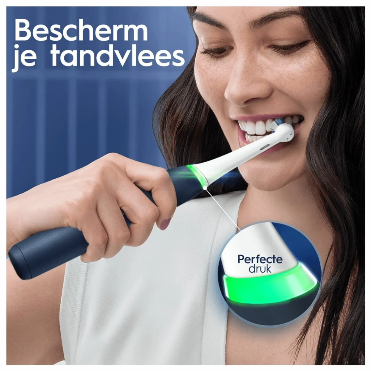 Oral-B iO 7S Elektrische Tandenborstel - Blauw - 2 Borstels