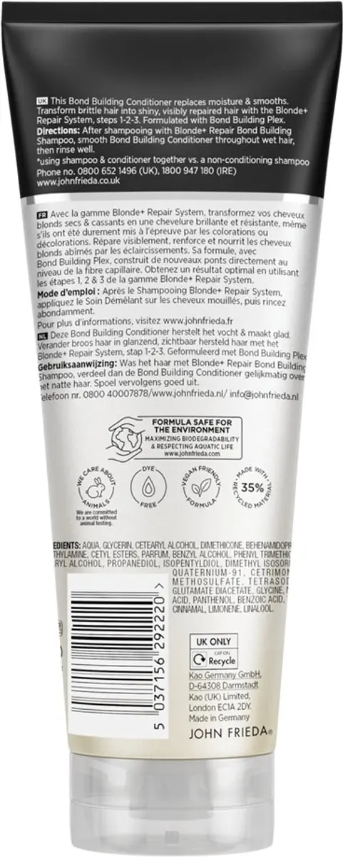 John Frieda Blonde+ Repair Conditioner 250ml