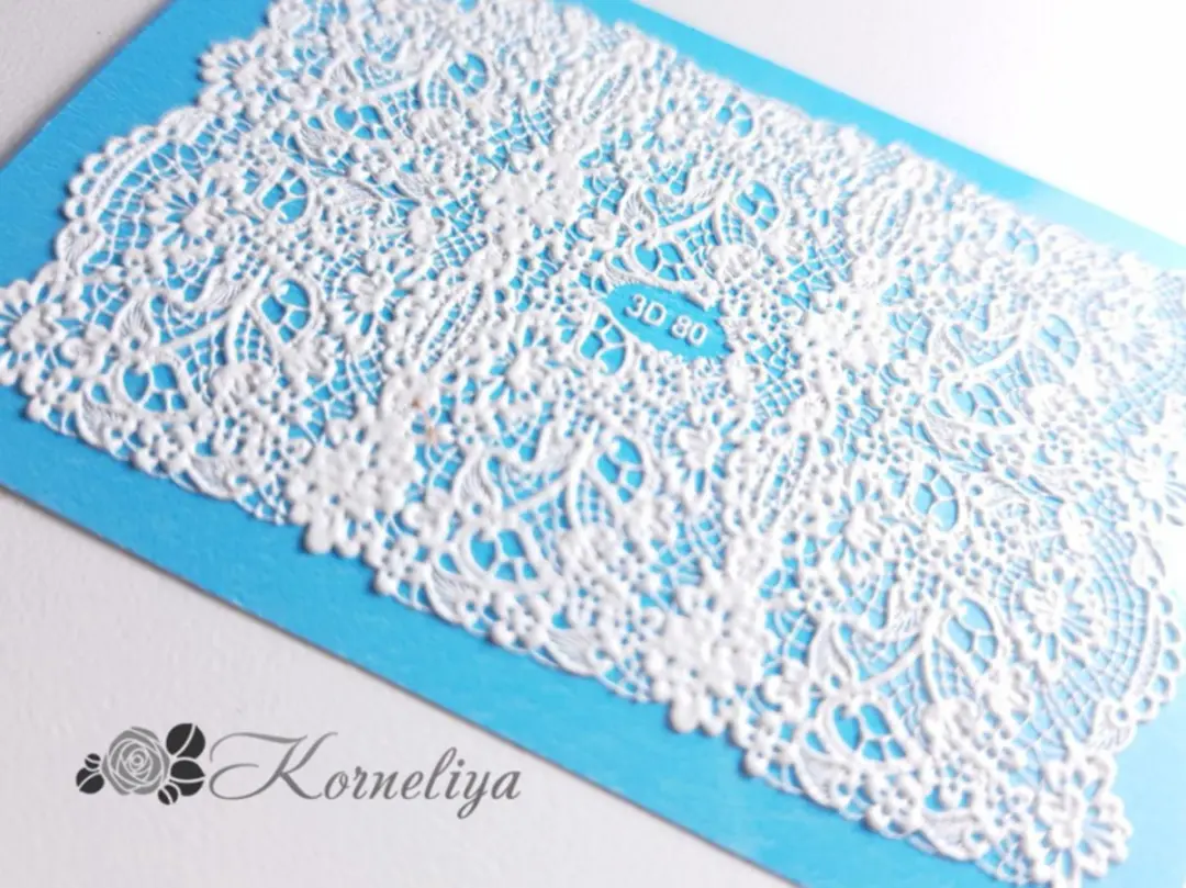 Korneliya 3D Waterdecal 080 White