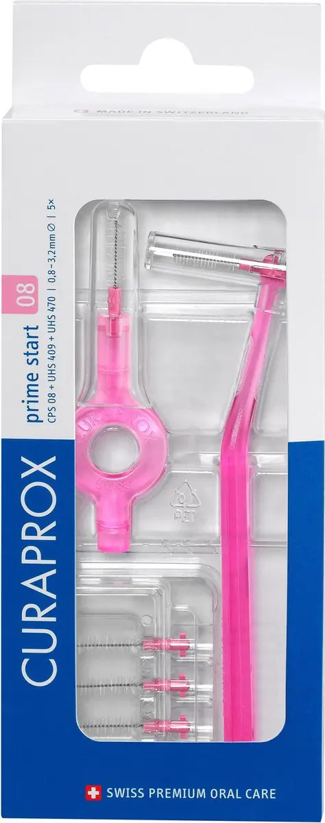 Curaprox Rager Prime Start 0.8-3.2mm Roze