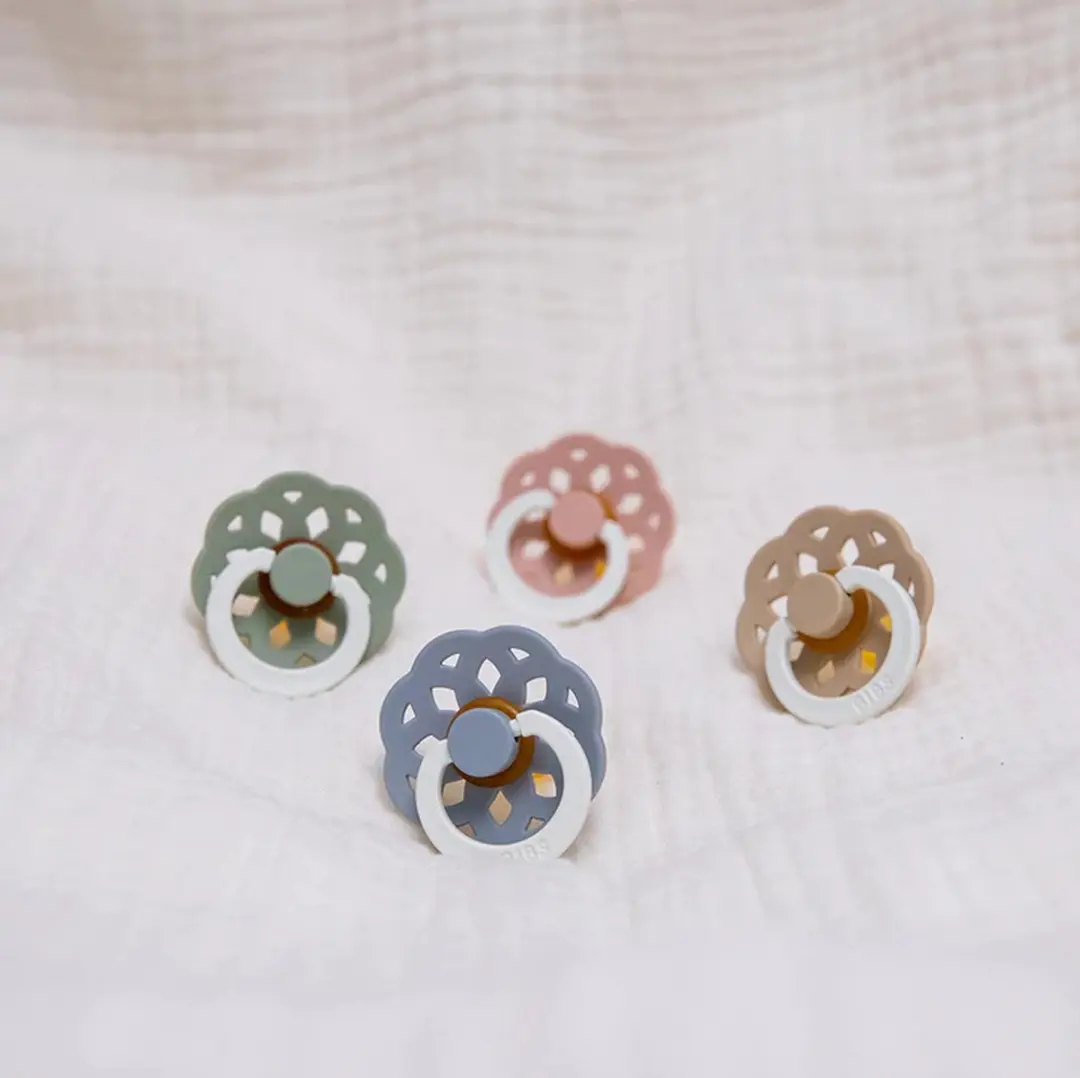 BIBS Boheme Glow Speen - 2 Stuks - Maat 2 (6-18 maanden) - Blush Glow/Vanilla Glow