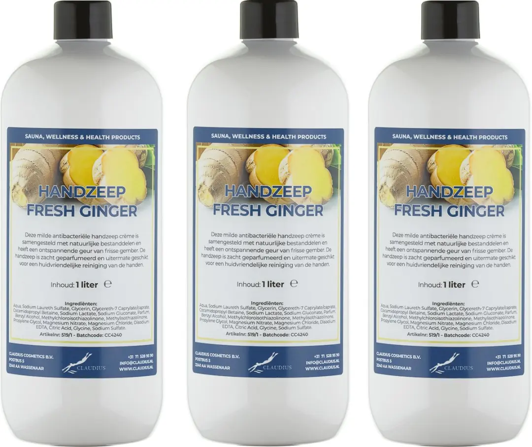 Splashbox Cosmetics Handzeep Fresh Ginger 1L