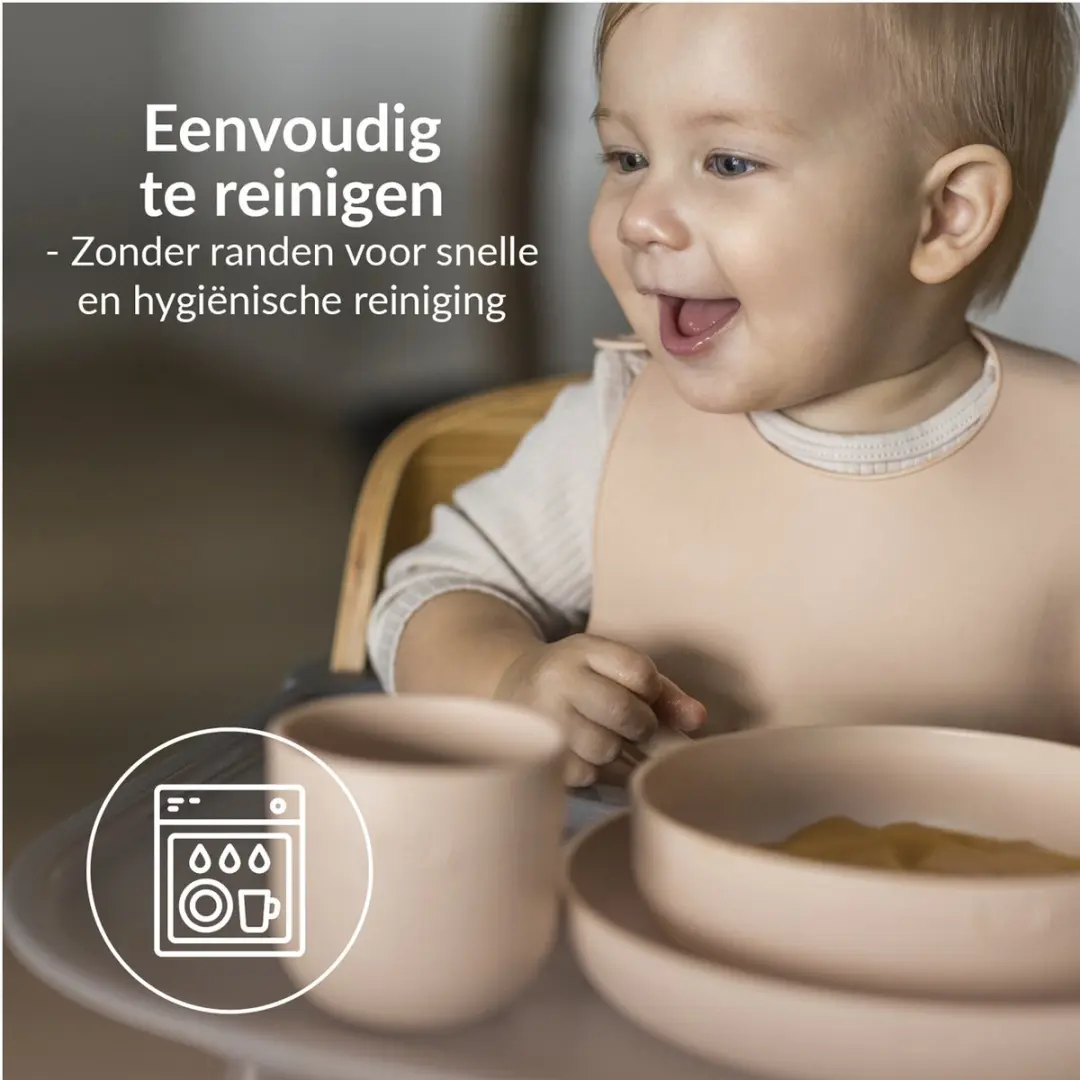 Difrax LOVI Eetset - Roze - 3-delig