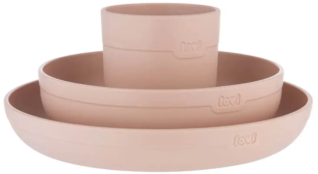 Difrax LOVI Eetset - Roze - 3-delig - afbeelding 6 van 6