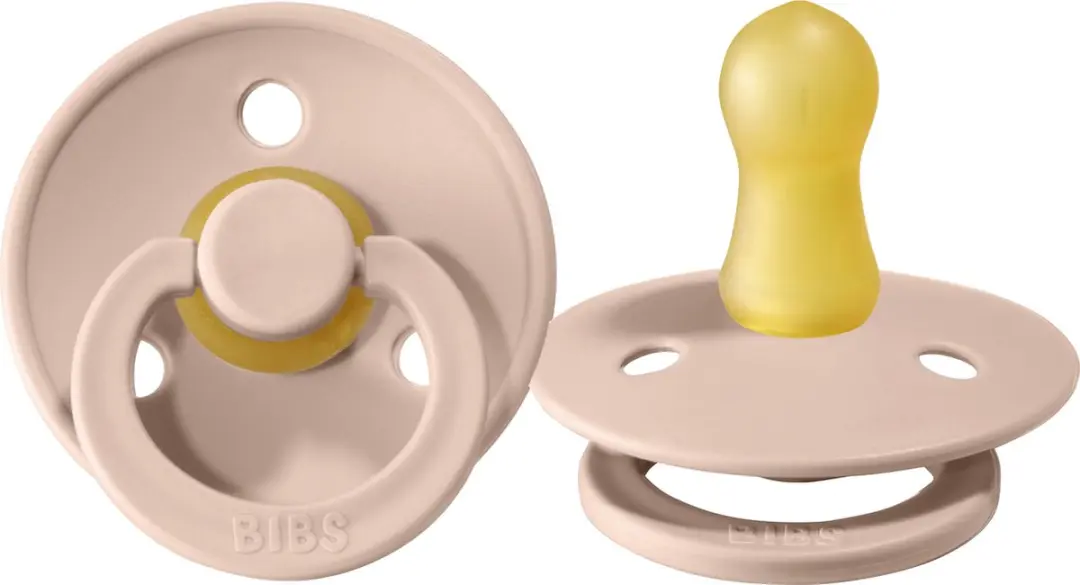 BIBS Fopspeen Rond 0-6 Mnd - Blush
