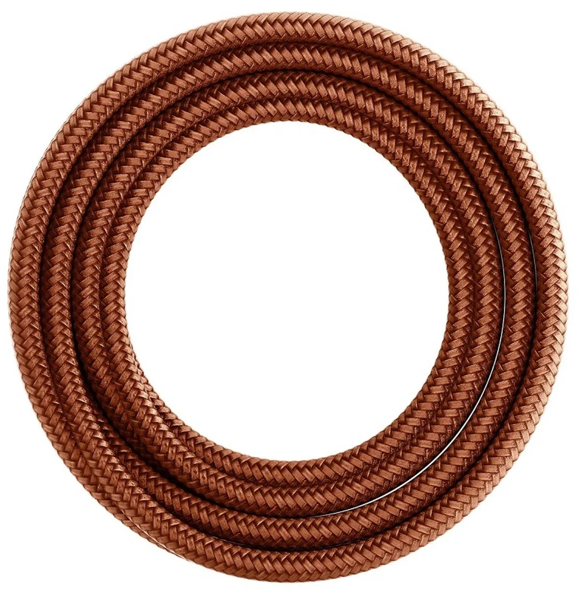 Calex Textielsnoer 2-aderig 3m - Metallic bruin